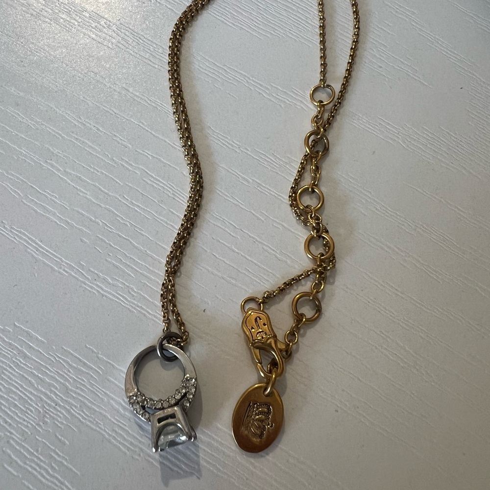 🎀Juicy Couture Engagement Ring Pendant Necklace - Picture 3 of 4